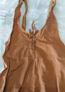 Lace-up Sundress , Size - Small And Medium
