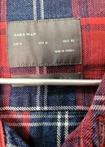 ZARA Unisex Plaid Flannel Shirt