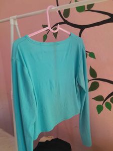 Cute Blue Crop Top