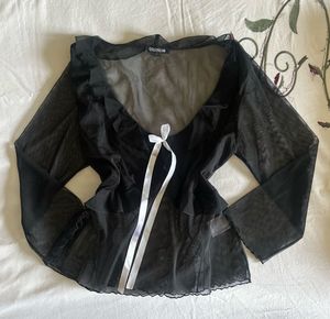 Babydoll Mesh Top