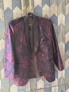 Patterned Casual Blazer