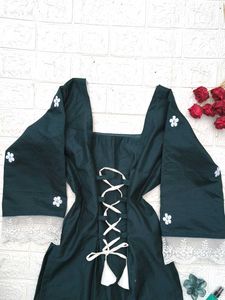 Corset Back Long Kurti 🎀