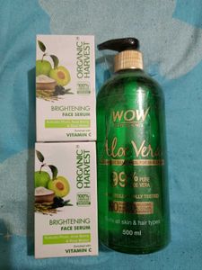Pack Of 2 Serum+ Aloevera Gel 500ml