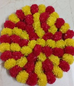 New Plastic Flower Garland For Decorations (Set Of -2)