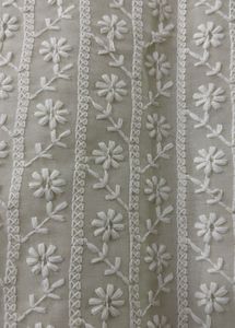 Radium Creamish Yellow  Chikankari Georgette Kurti