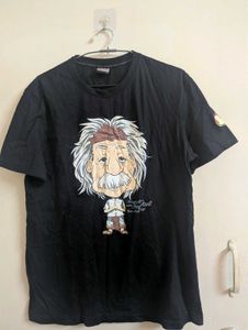 Einstein Caricature Graphic Tee