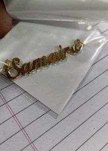 Customised Ur  Name On Locket With Chain