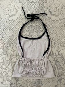 Comfy White Halter Neck Top