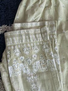 Women Cotton Green Trousers