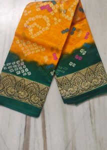 Art Silk Saree With Blouse 6 Meters