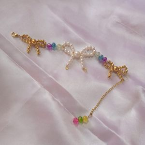 Handmade Bow Bracelet🎀 ✨💖