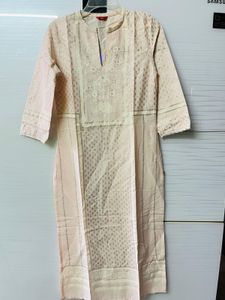 W Cream Kurti