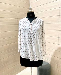 H&M Printed Long Sleeve Top