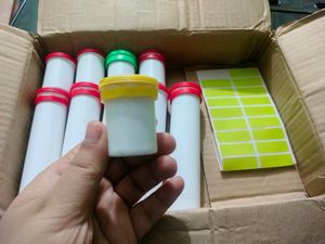 Boxes For Organising With Stickers To Label