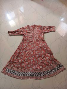 Floral Print Cotton Kurti