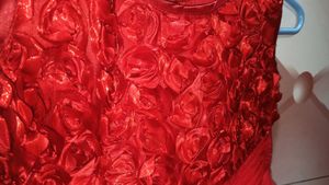 Red Gown For Girls