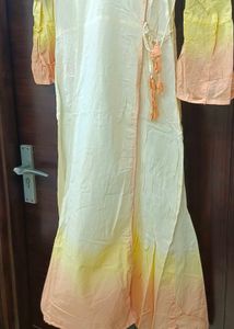 Dip-Dyed Wrap Dress
