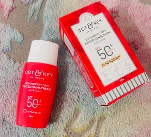 Dot Key Sunscreen Spf Pa Strawberry Dew Tinted .