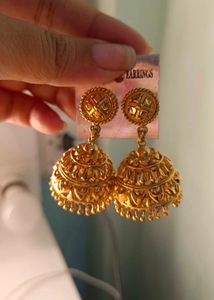 Gold Plated Jhumkis