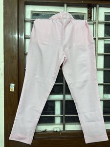 Light Pink Elastic Waist Pants