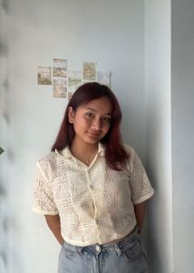 Casual Regular Sleeves Striped Women White Top