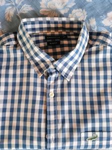Crocodile Blue Checkered Shirt