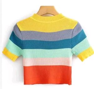 Striped Knit Top
