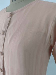 Vintage Salmon Dropped Waist Dress