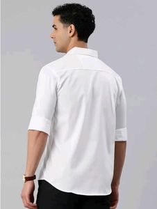 Men&#39;s White Casual Shirt