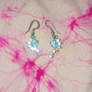 Silver Tone Dangle Earrings