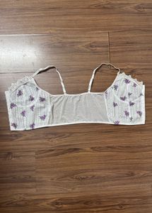 Floral Lace Bralette Crop Top