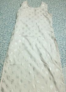 Sleeveless Beige Colour Kurti