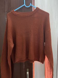 Cropped Knit Sweater