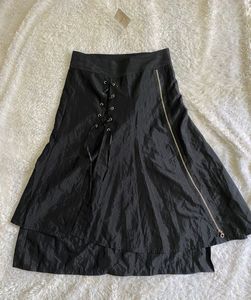 Asymmetrical Black Skirt