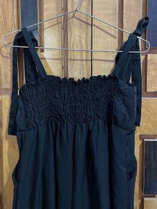 Black Tie Strap Jumpsuit
