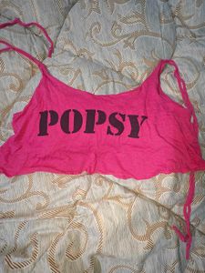 Pink Crop Top