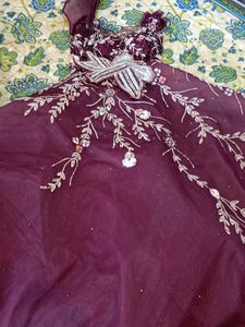 Bride engagement Bowl gown