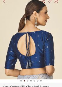 Brand New Fabindia Silk Cotton Brocade Blouse