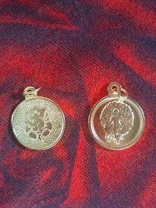 Gold Plated Pendants god ganesha &amp; muruka