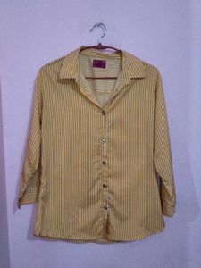 Striped Button-Down Shirt