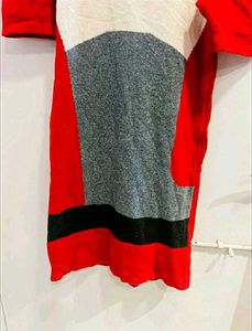 Color Block Mini winter Dress