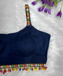Embellished Navy Blouse|| Navratri Special Blouse