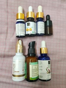 7 EMPTY serum Bottles