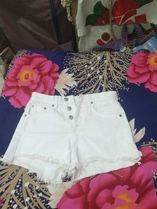 White Shorts Made In Korea
