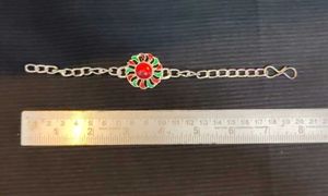 Floral Sun Statement Silver Bracelet