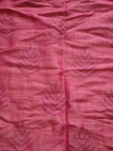 Self Print Cotton Kurta Pink Rose