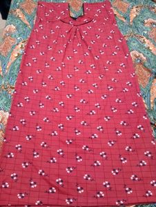 Red Floral Print Nightgown