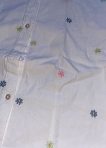 Cute White Button-Down Shirt