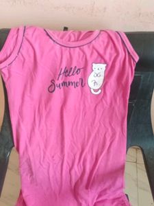 Combo Of Night Gown &amp; T-shirt