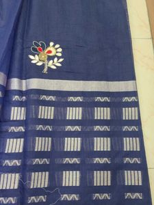 Elegant Blue Saree With Pure Gota work